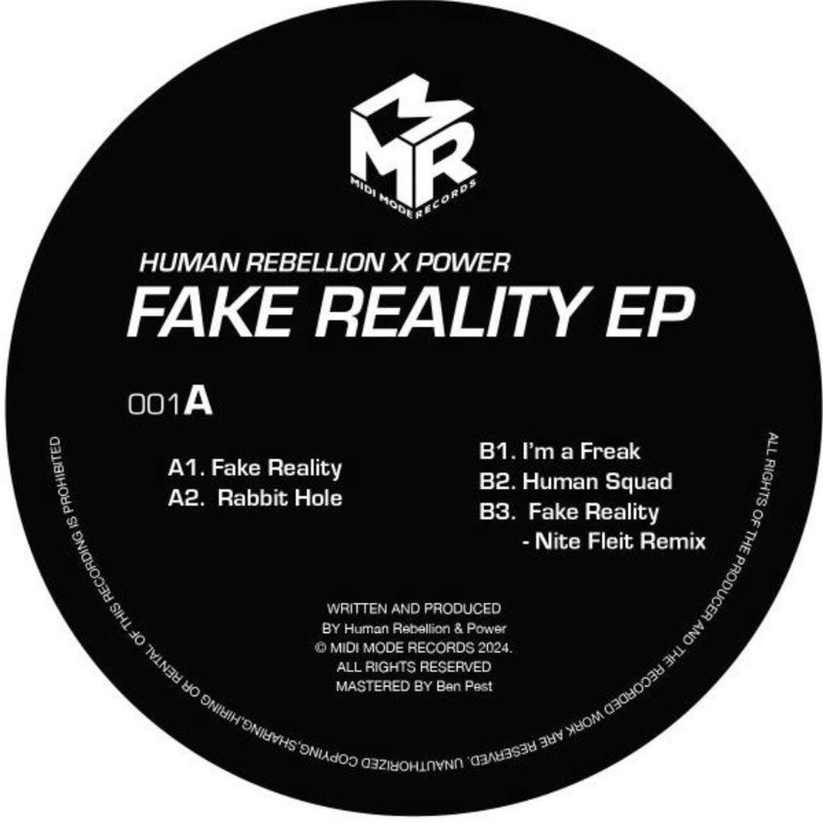 HUMAN REBELLION POWER 8211 Fake Reality 8211 128221 EP 8211 Vinyl