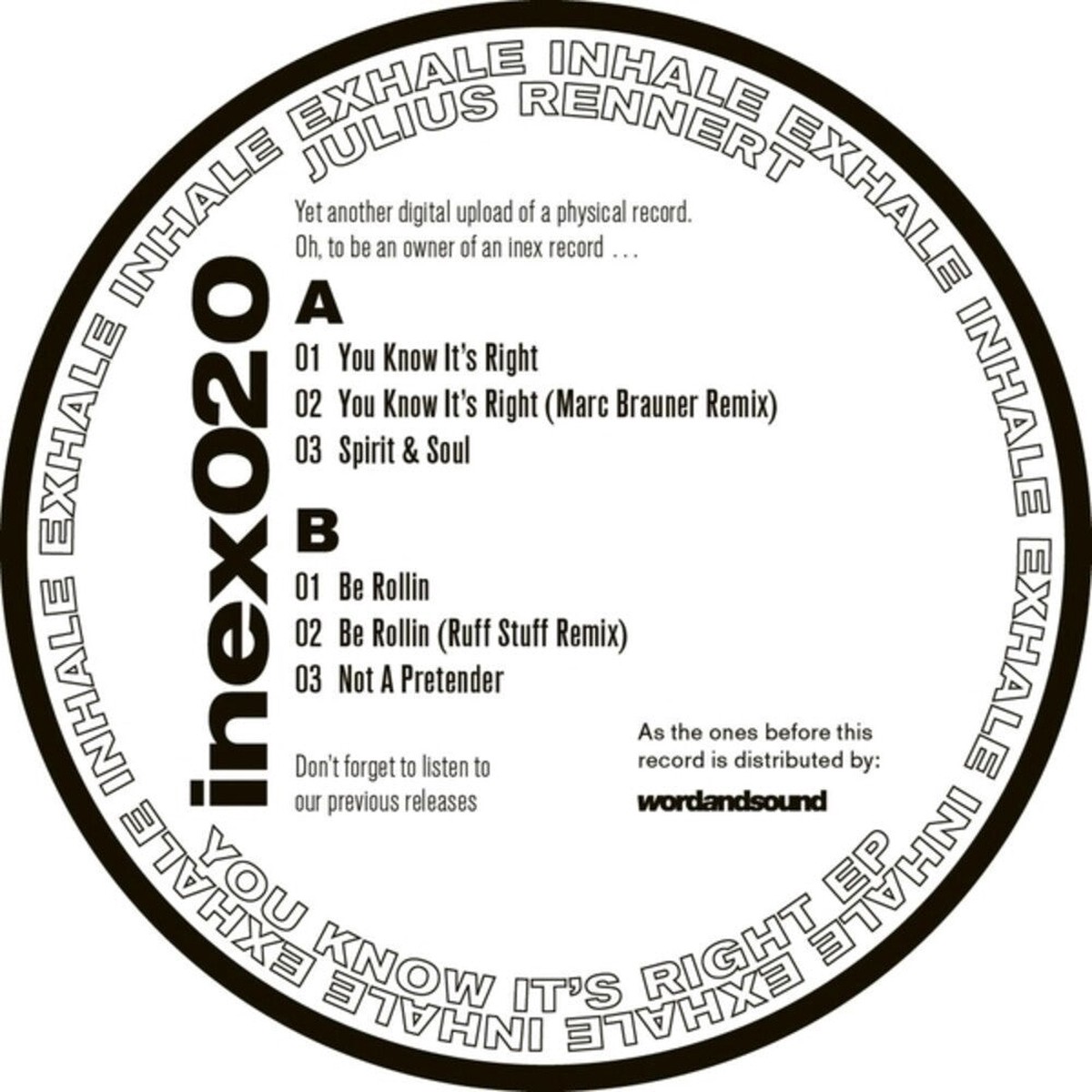Julius Rennert - You Know It's Right (Ep) [12" Vinyl]
