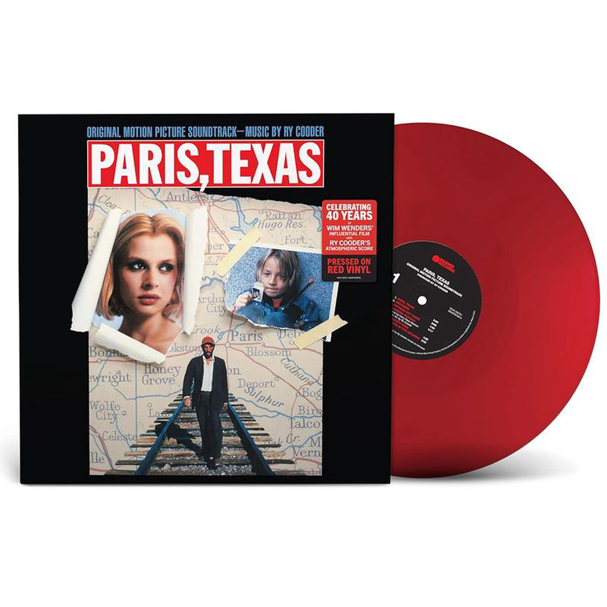 RY COODER 8211 Paris Texas (Original Soundtrack) 40th Anniversary Edition 8211 LP 8211 Red Vinyl