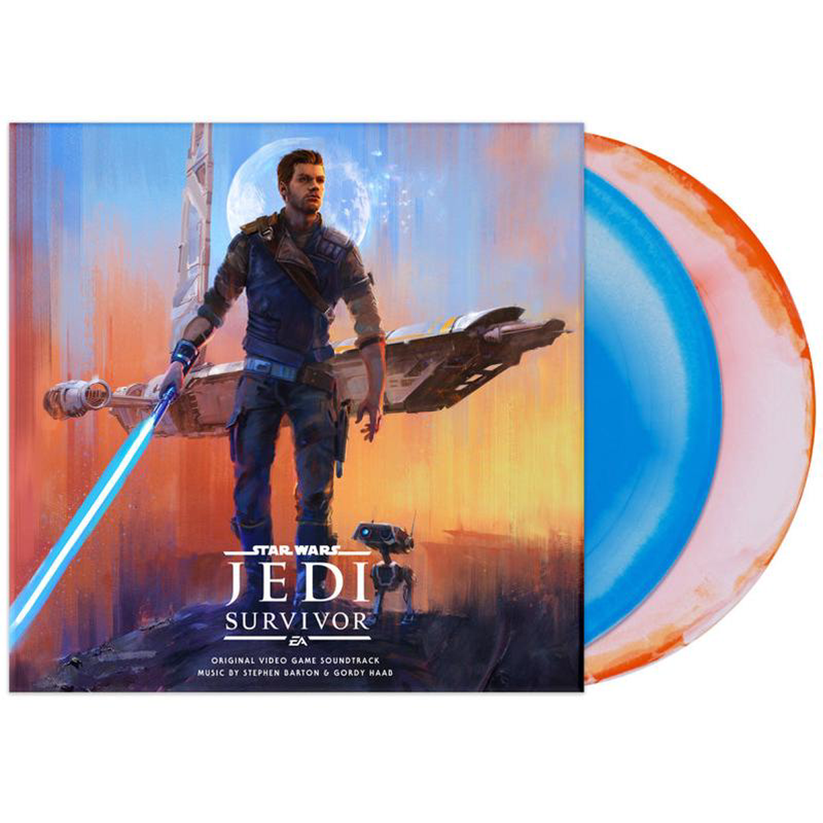 STEPHEN BARTON 038 GORDY HAAB 8211 Star Wars Jedi Survivor (Original Video Game Soundtrack)- 2LP 8211 Multicolour Swirl Vinyl