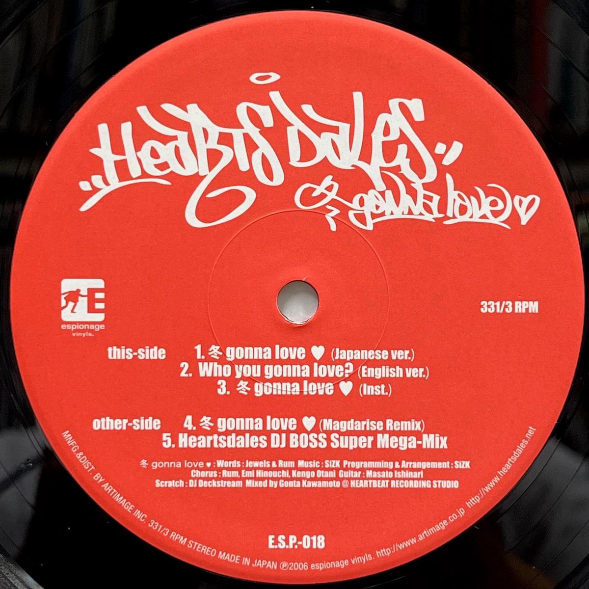 HEARTSDALES / Gonna Love (E.S.P.-018, 12inch)