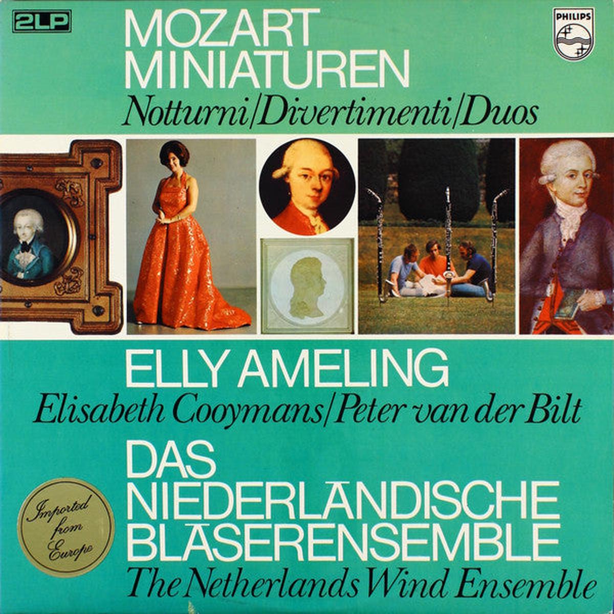 Mozart / Elly Ameling / Das Niederlndische Blserensemble  Miniaturen 2LP