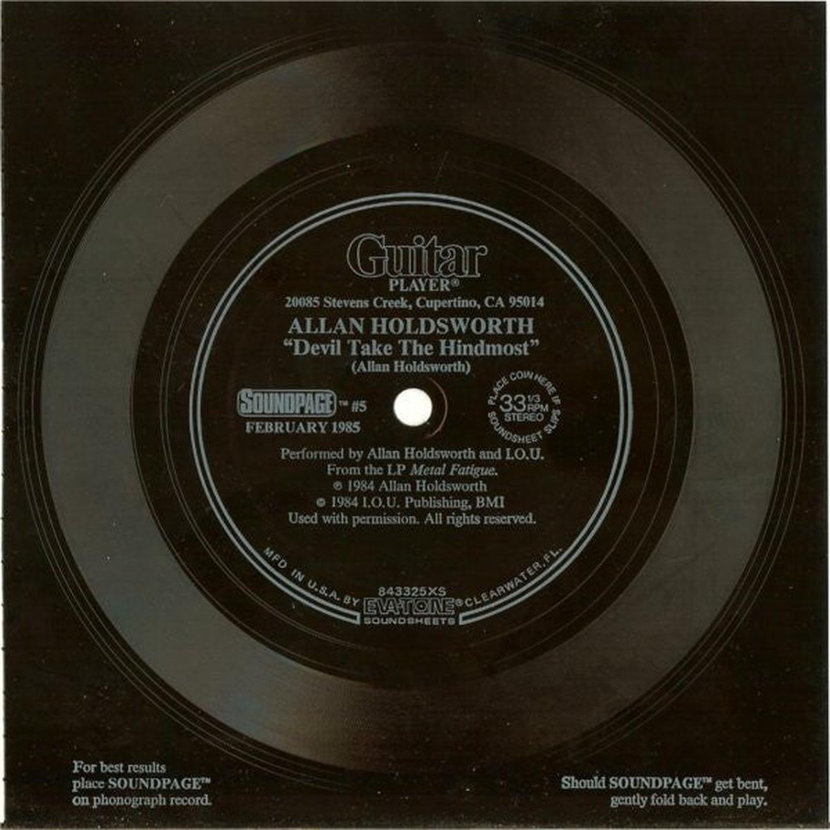 Allan Holdsworth - Devil Take The Hindmost (Flexi, 7", S/Sided, Squ) (VG+)