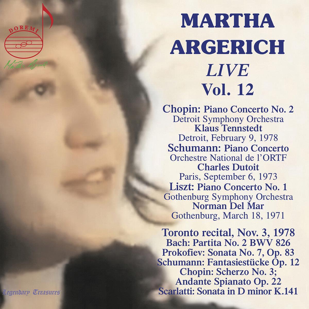 Bach / Argerich / Detroit Symphony- V12: Martha Argerich Live (CD)