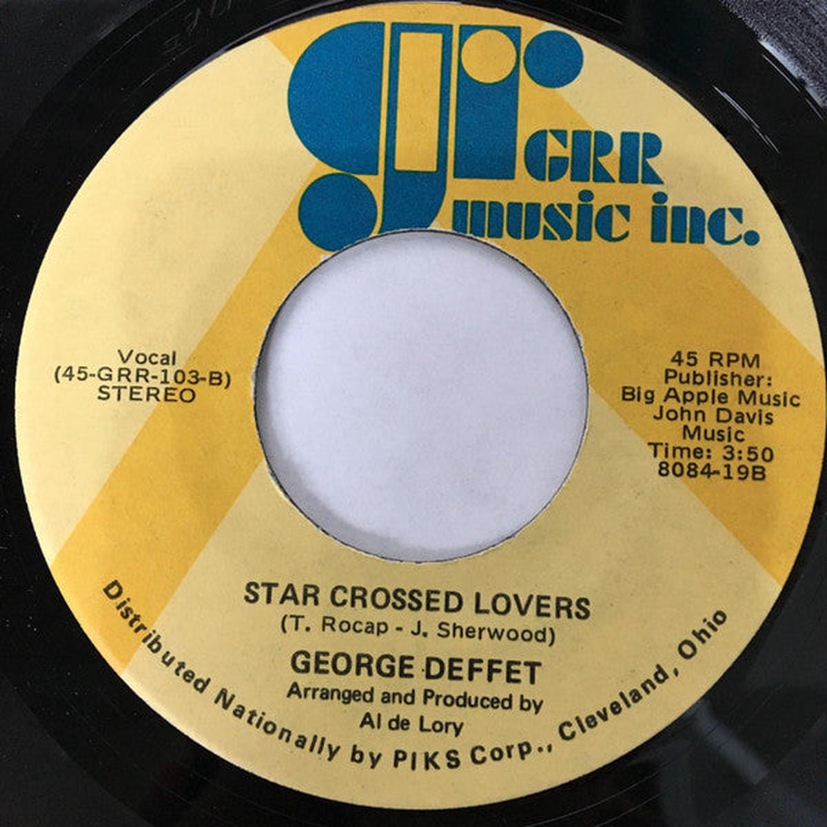 George Deffet - European Nights (Nothin' Fits Me Like You, Babe) / Star Crossed Lovers (7") (NM or M-)