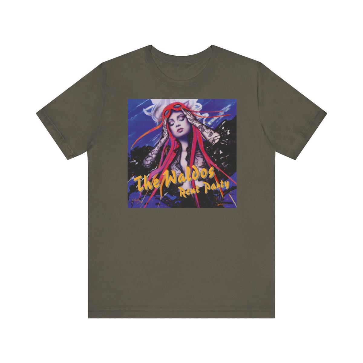 The Waldos (Walter Lure) Rent Party t-shirt - Army | 2XL