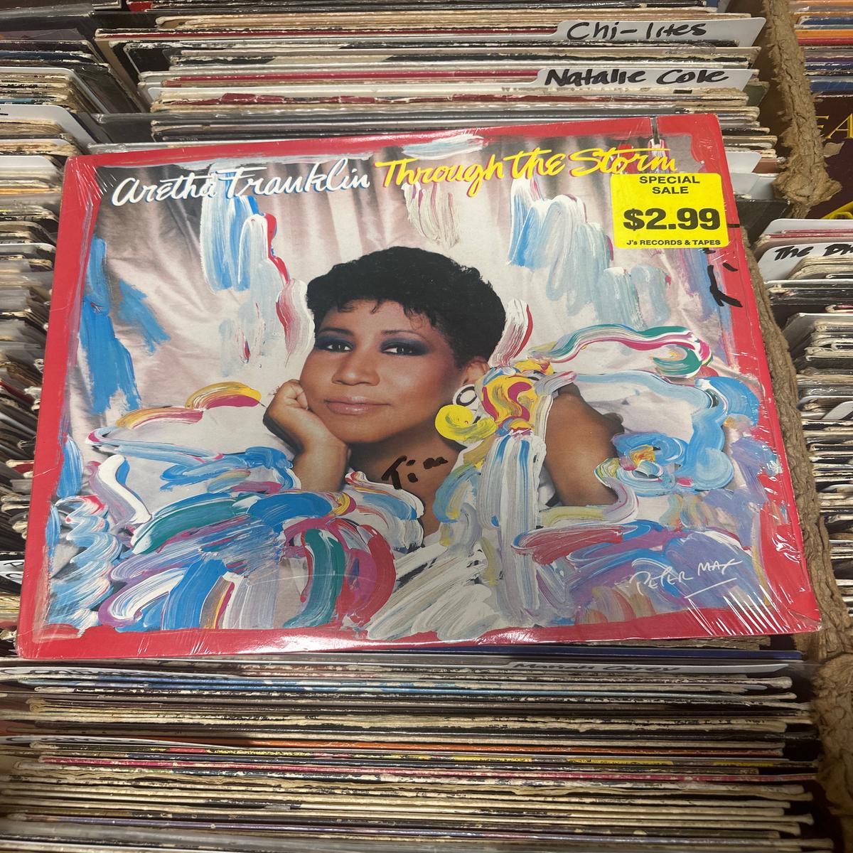 Aretha Franklin  Through The Storm Vinyl LP Near Mint/VG+