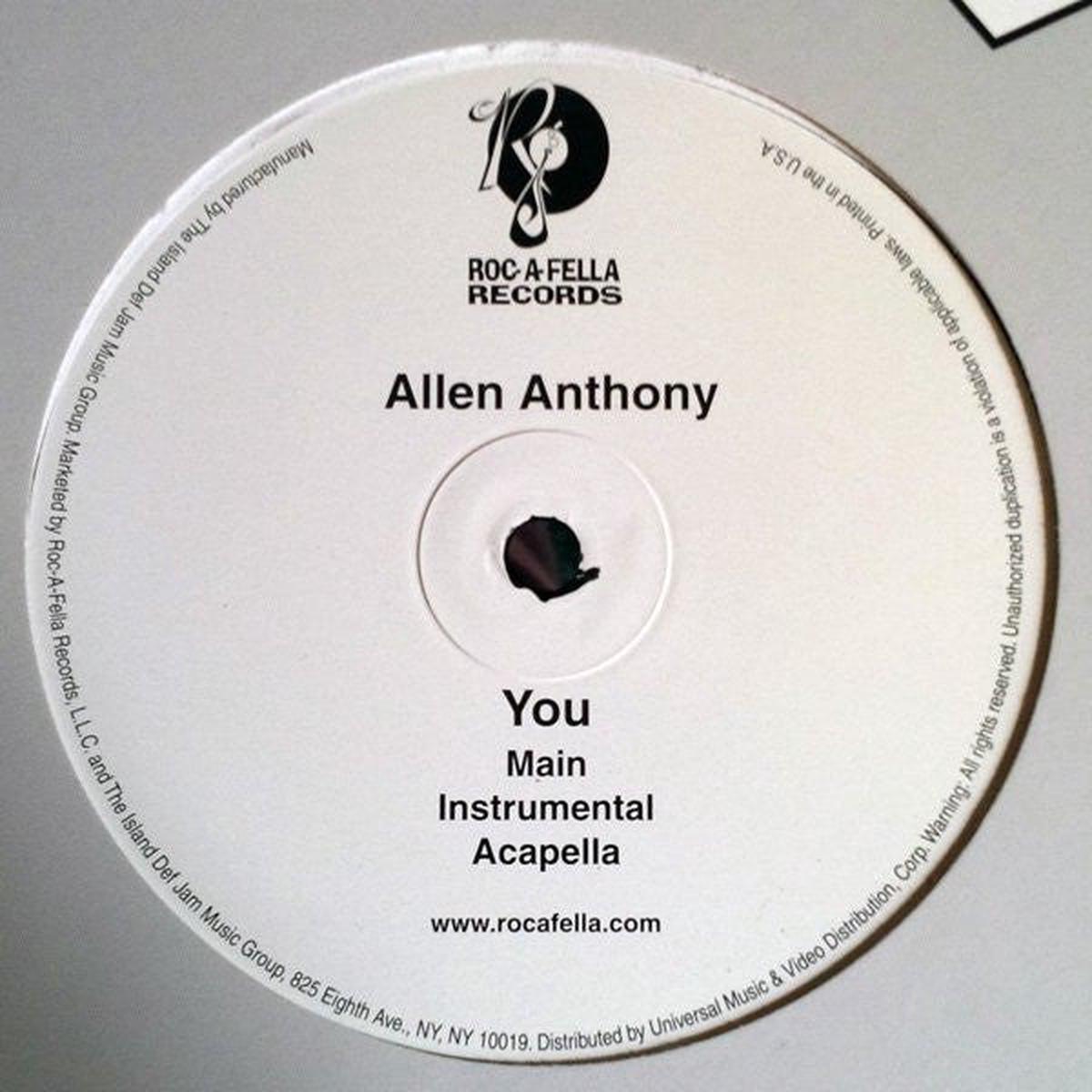 Allen Anthony - You (12", Promo) (M)