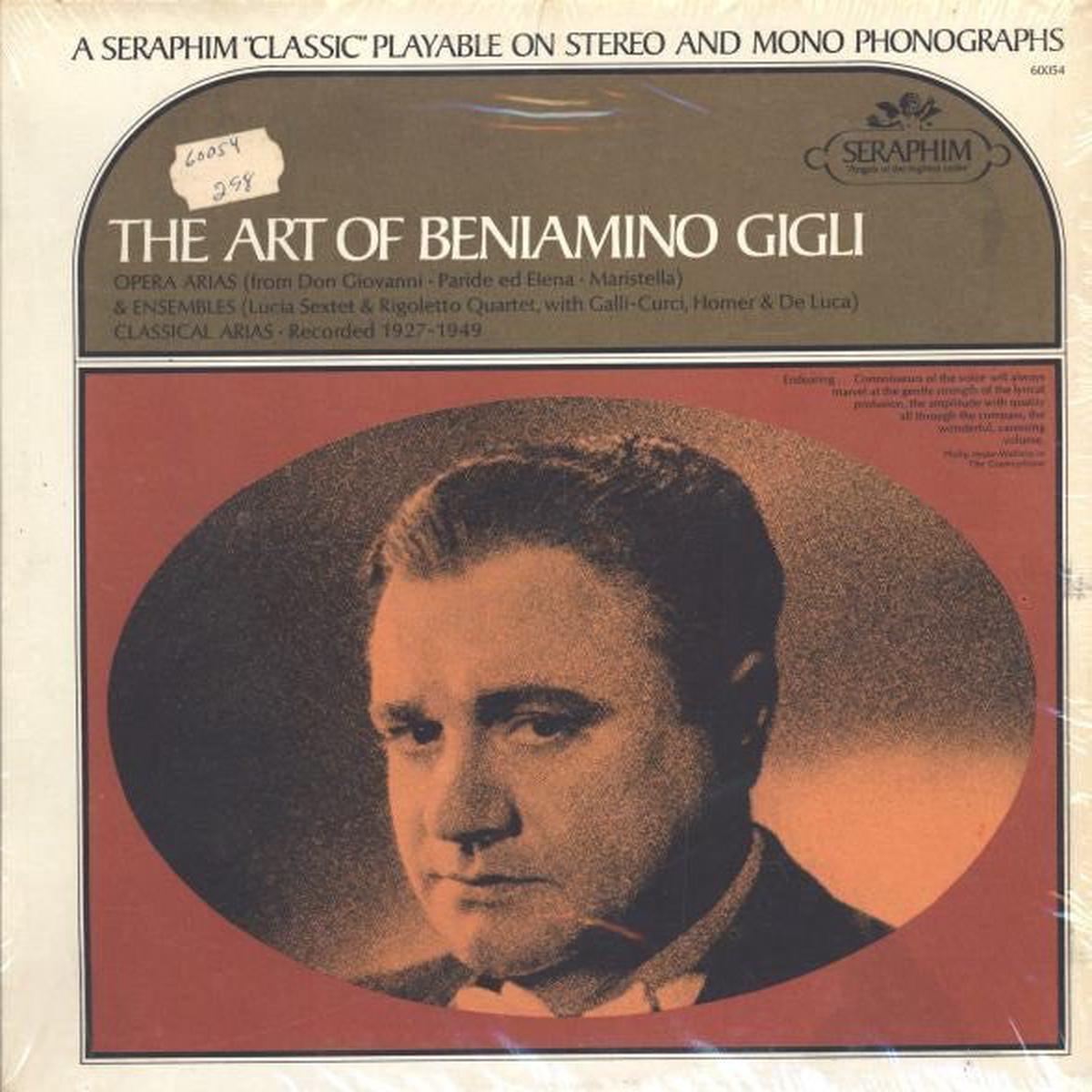 Beniamino Gigli - The Art Of Beniamino Gigli (LP, Comp, Mono) (NM or M-)