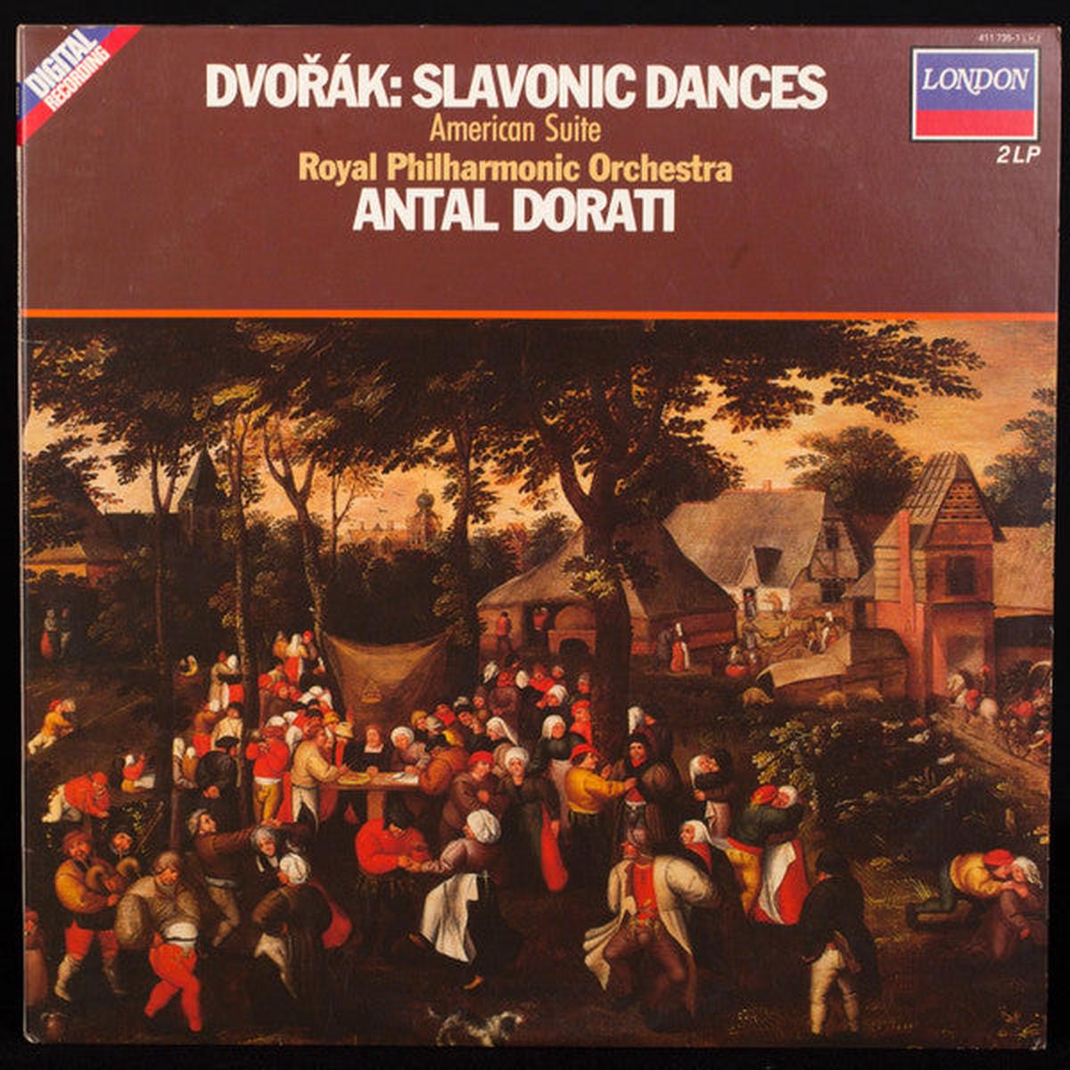 Antonn Dvok, The Royal Philharmonic Orchestra, Antal Dorati - Slavonic Dances Op 46 & Op 72 / American Suite (2xLP, Album) (NM or M-)
