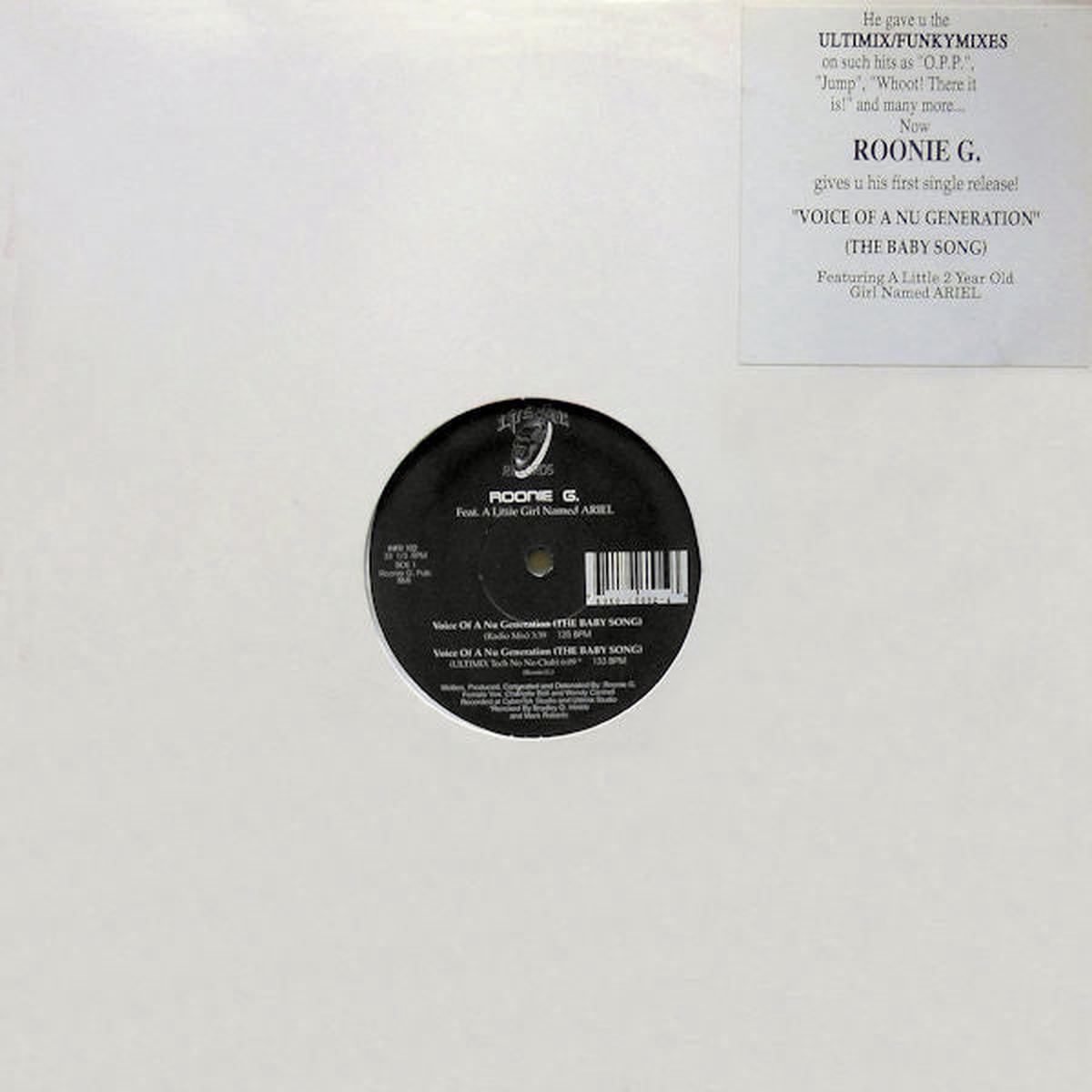 Roonie G Featuring A Little Girl Named Ariel - Voice Of A Nu Generation (The Baby Song) (12") (NM or M-)
