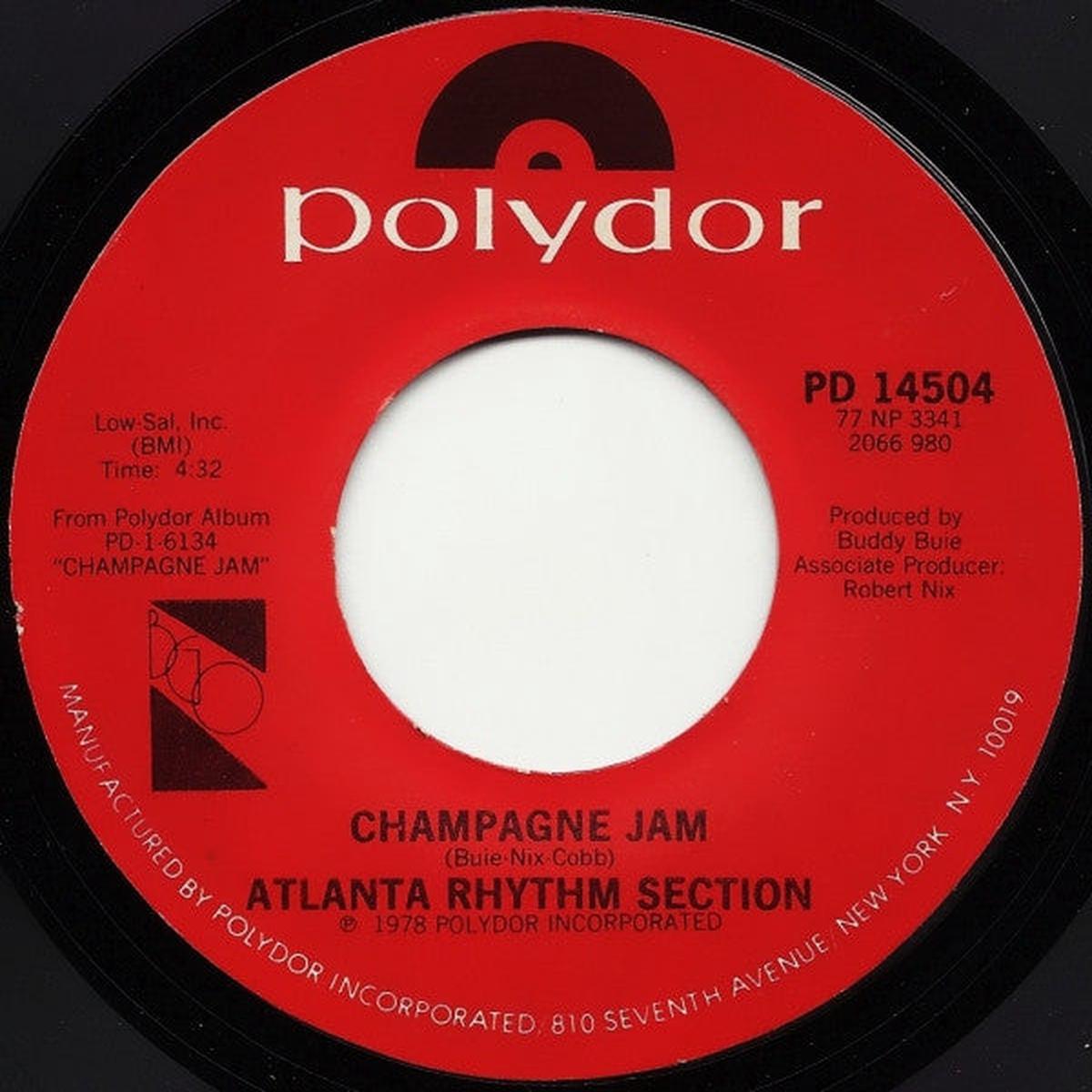 Atlanta Rhythm Section - Champagne Jam (7", Single) (VG+)