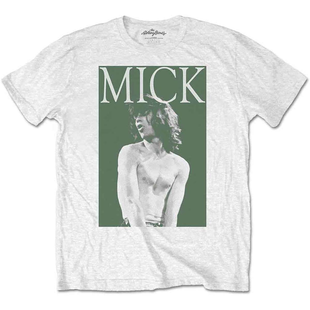 The Rolling Stones Mick Photo Version 2 - White | XL