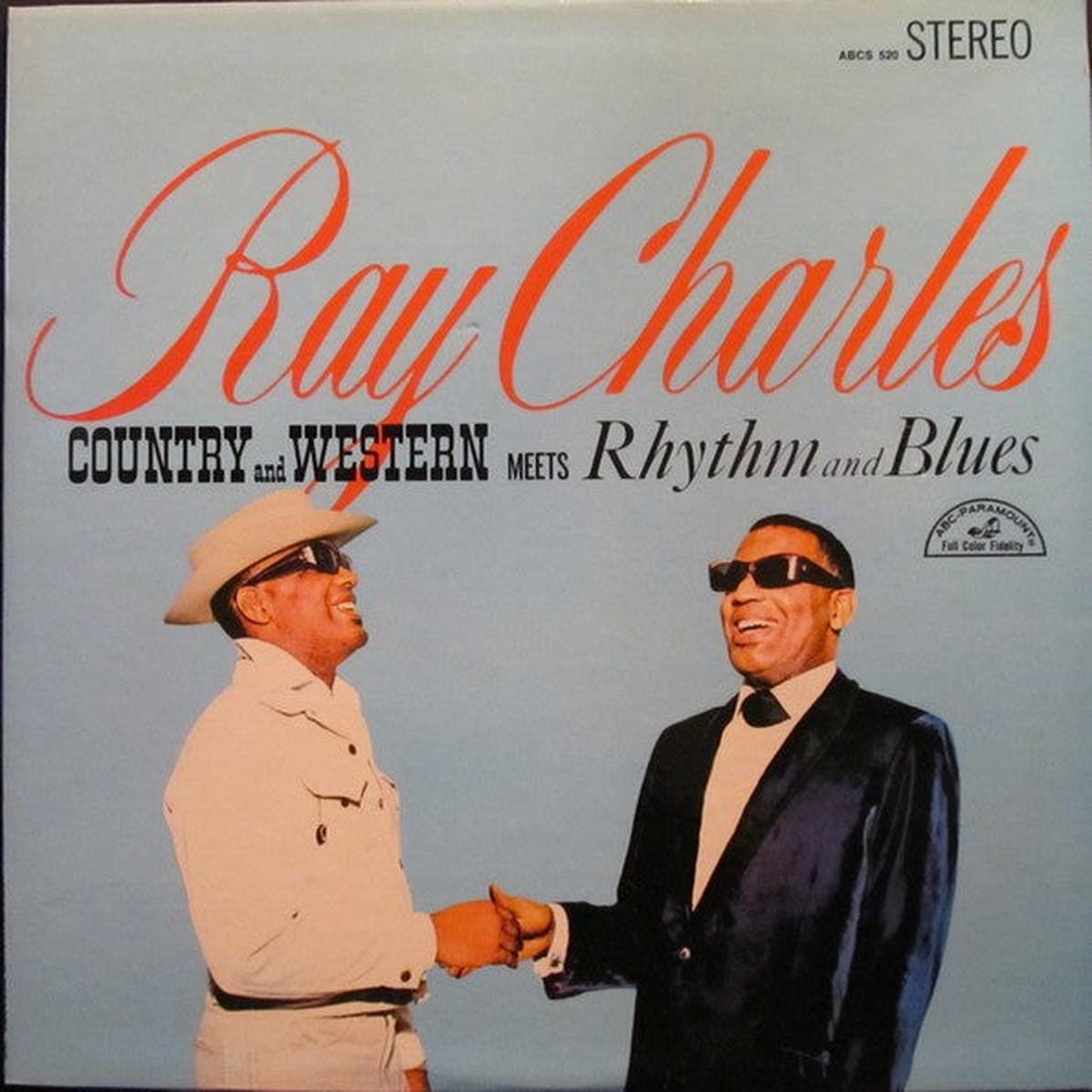 Ray Charles With The Jack Halloran Singers And The Raelets* - Country And Western Meets Rhythm And Blues (LP, Album) (VG)