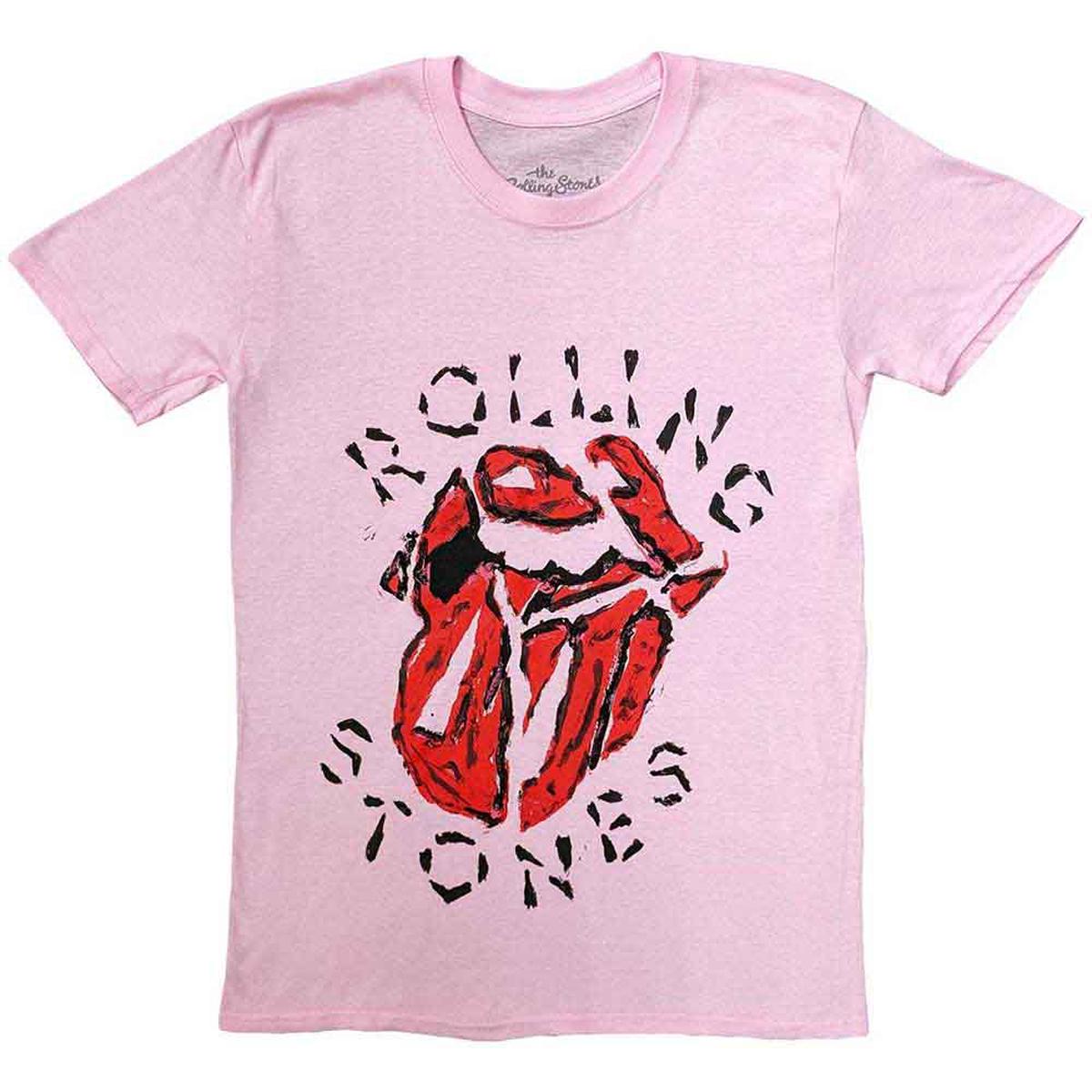 The Rolling Stones Hackney Diamonds Painted Tongue - Pink | XL