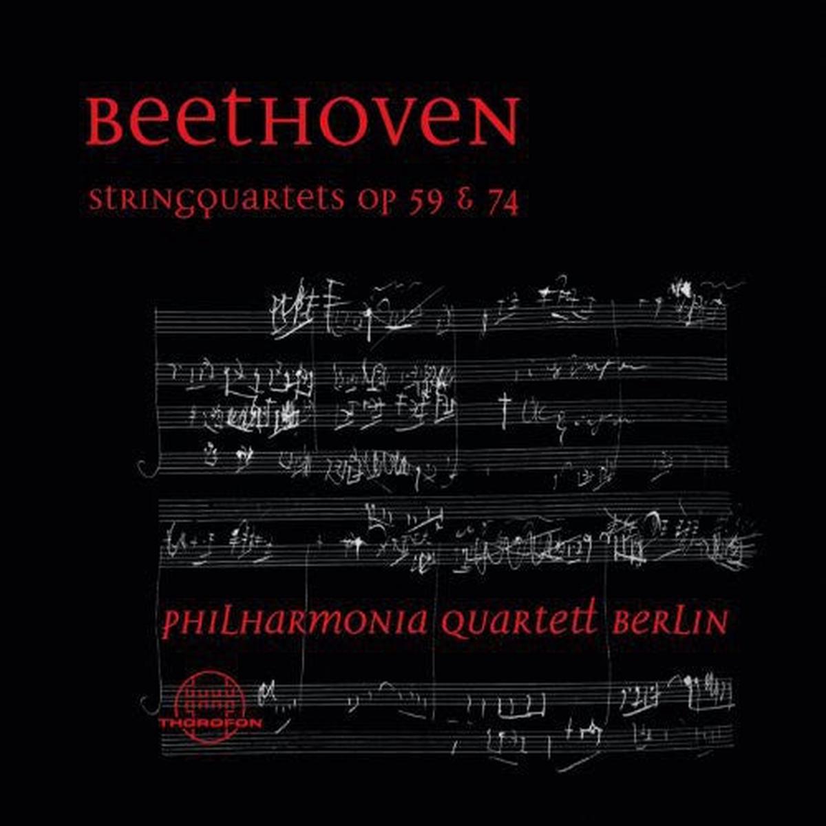 Beethoven- Streichquartette Op 59 & 74 (CD)