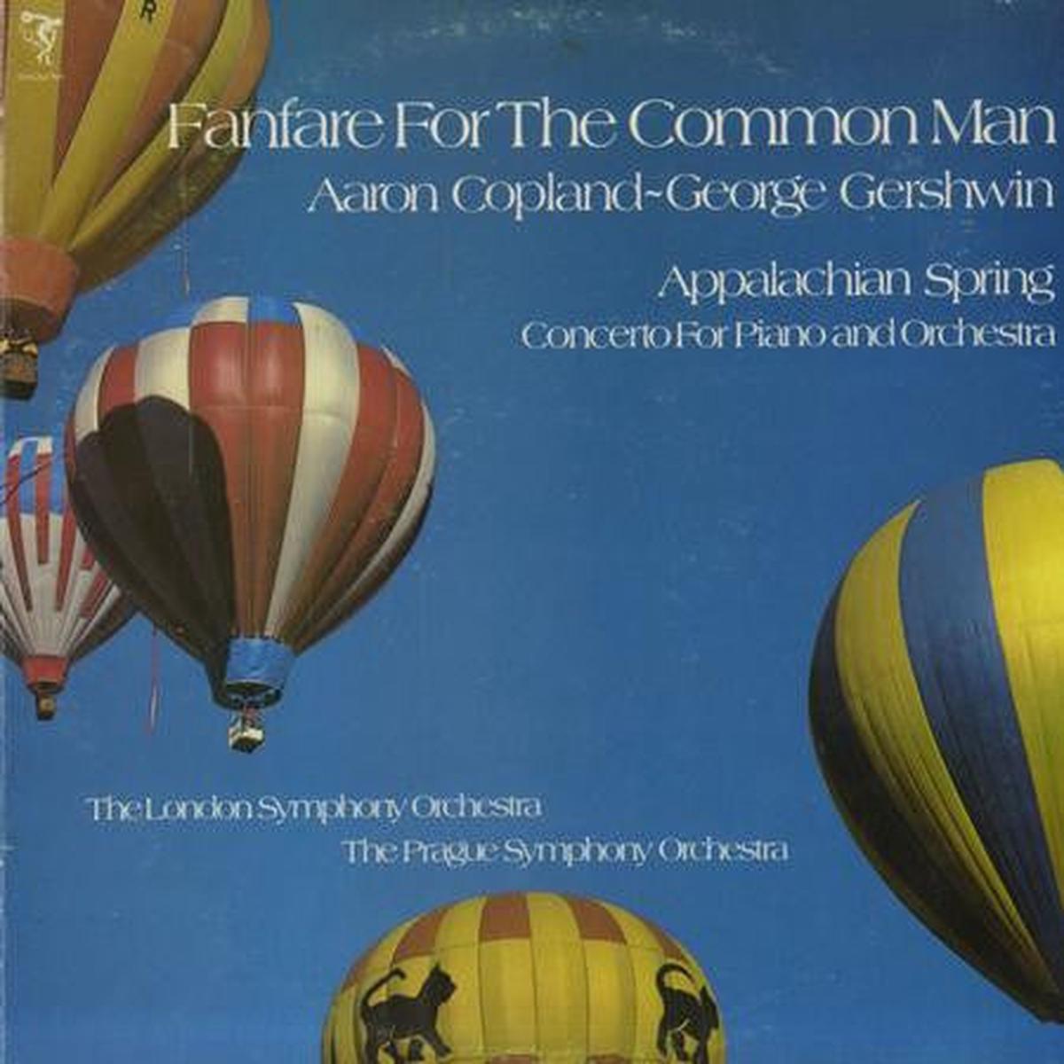 Aaron Copland, George Gershwin, The London Symphony Orchestra, The Prague Symphony Orchestra - Fanfare For The Common Man (LP) (VG+)