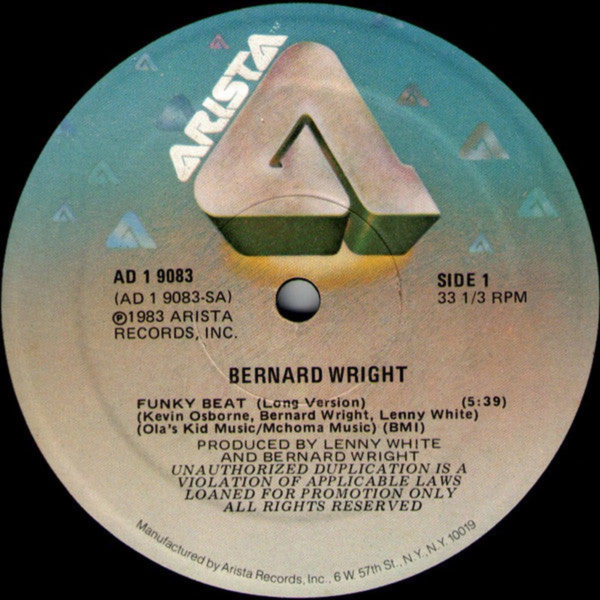 Bernard Wright - Funky Beat (12") (VG+)