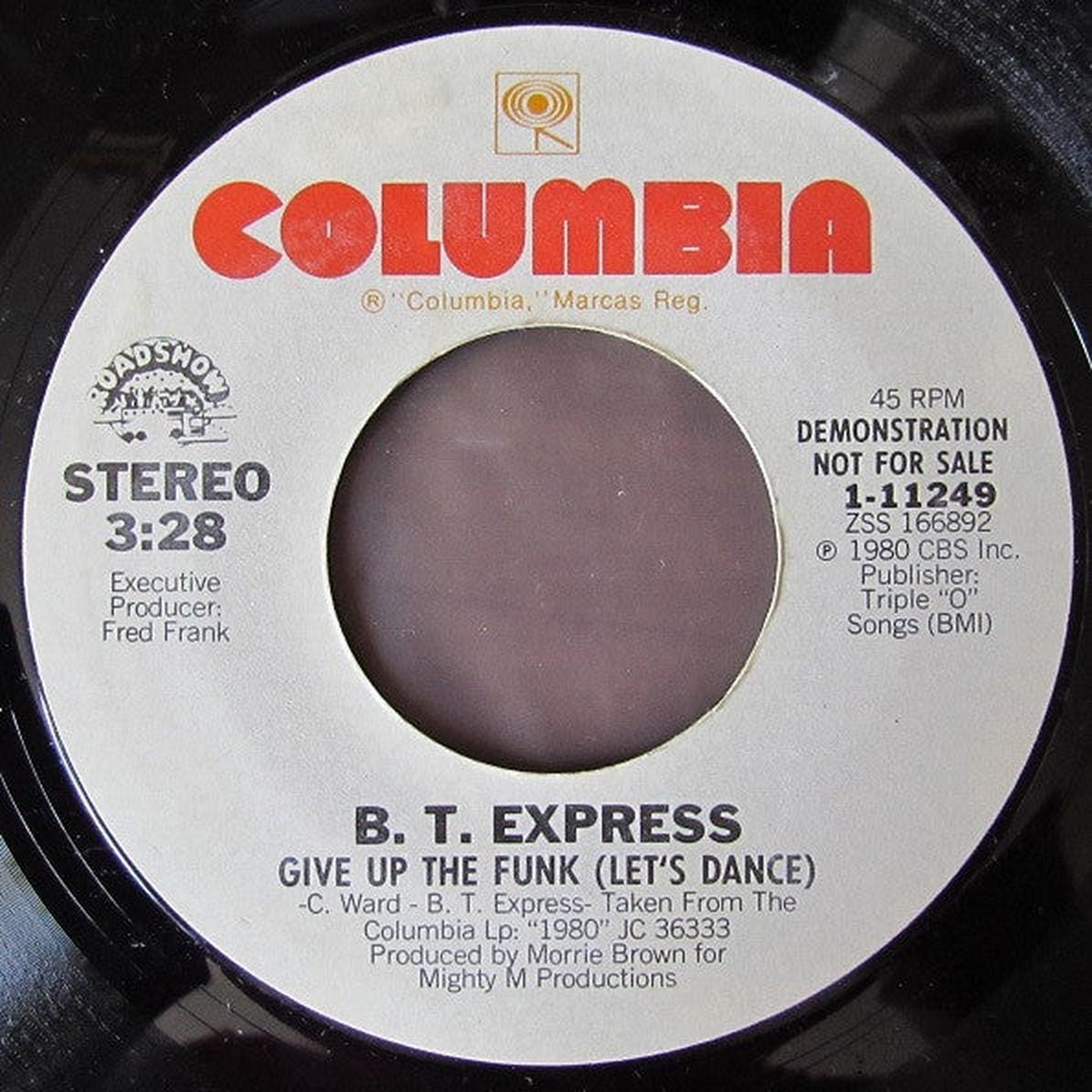 B.T. Express - Give Up The Funk (Let's Dance) (7", Single, Promo) (NM or M-)