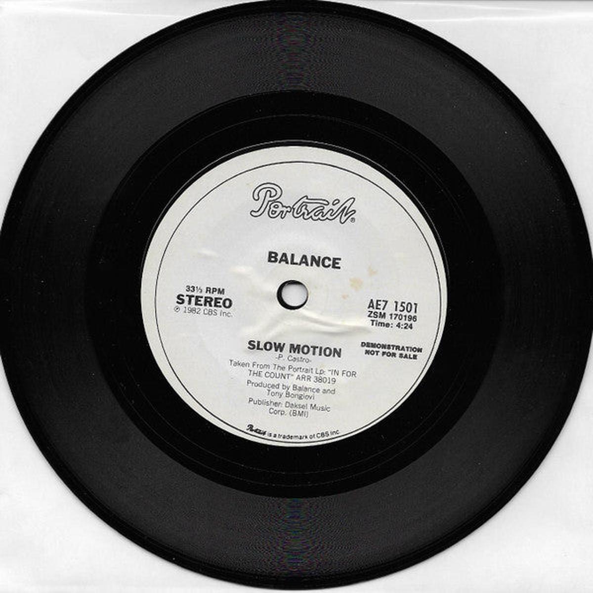 Balance - Slow Motion (7", Single, Promo) (NM or M-)