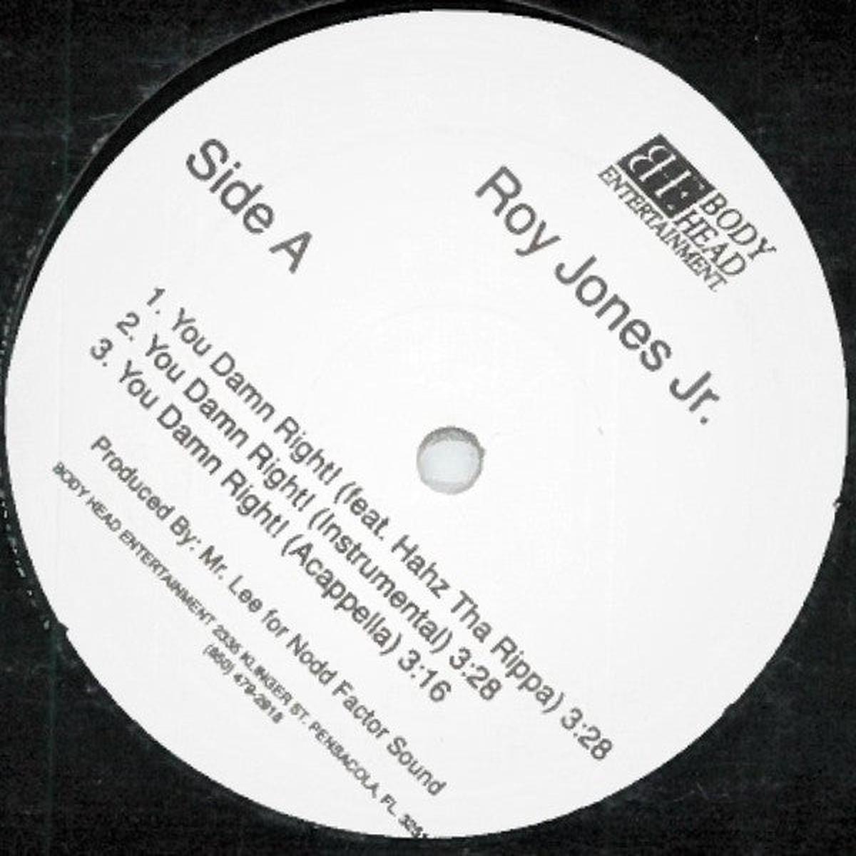 Roy Jones Jr. - You Damn Right! (12", Maxi, Promo) (M)