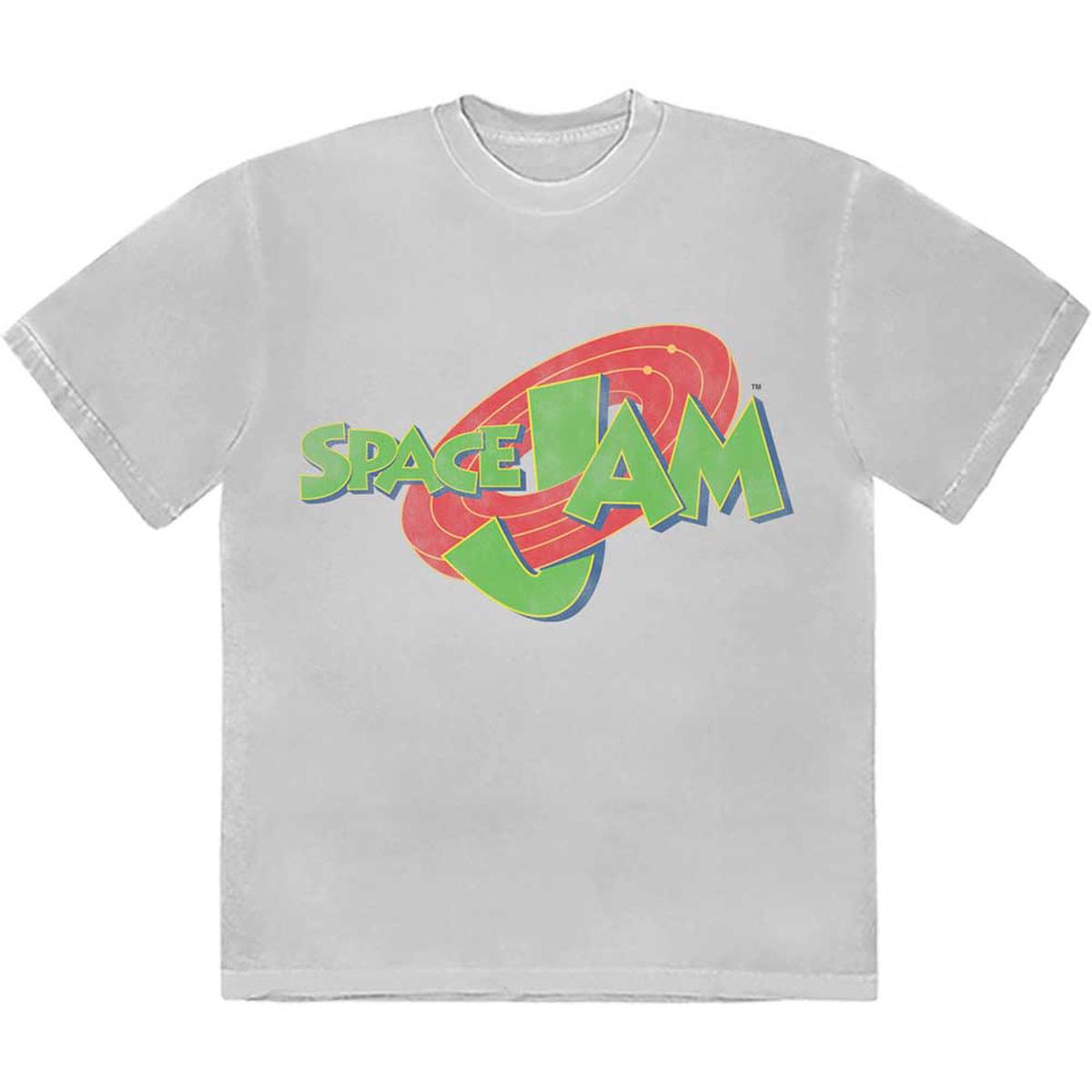 Space Jam Retro Logo - White | L